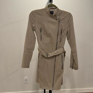 Armani Exchange beige coat